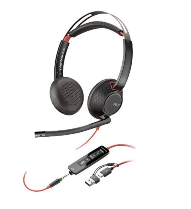 Casti cu microfon Poly - jack si USB-C