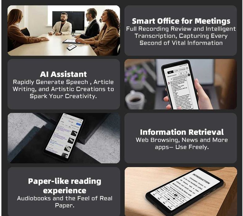 Telefon Bigme E ink Smartphone Hibreak color 5.84 inch, gen  kindle