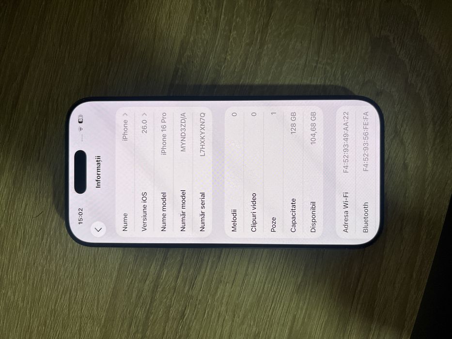 Iphone 16 pro disponibil