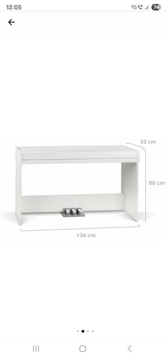 Pian digital FunKey DP-1088 WM alb  + Scaun