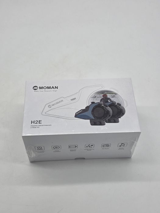 Interfon pentru motocicletă Moman, căști H2E Eagle Pair cu cip dublu p