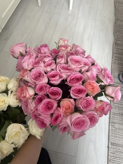 Цветы розы 51шт