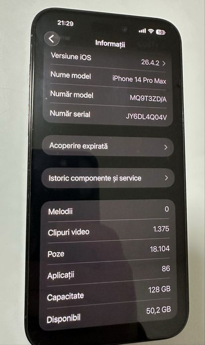 Iphone 14 pro max 128 gb