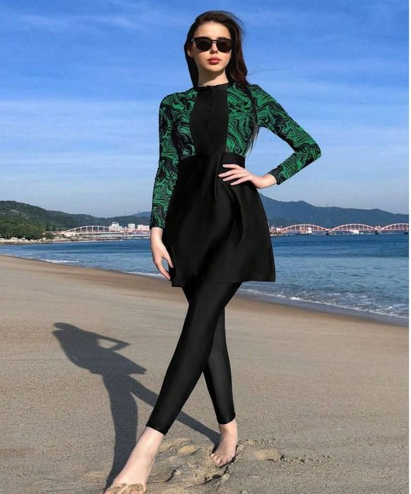 Kupalnik, burkini, hijob uchun, купальник, гидрокостюм