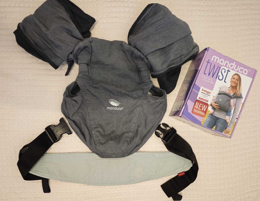 Ергономична раница за бебе 0+ Manduca Twist Grey/Mint