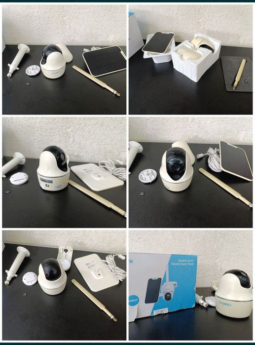 CCTV 4 camere supraveghere wireless Reolink GO PT IP 4G solar panel hd