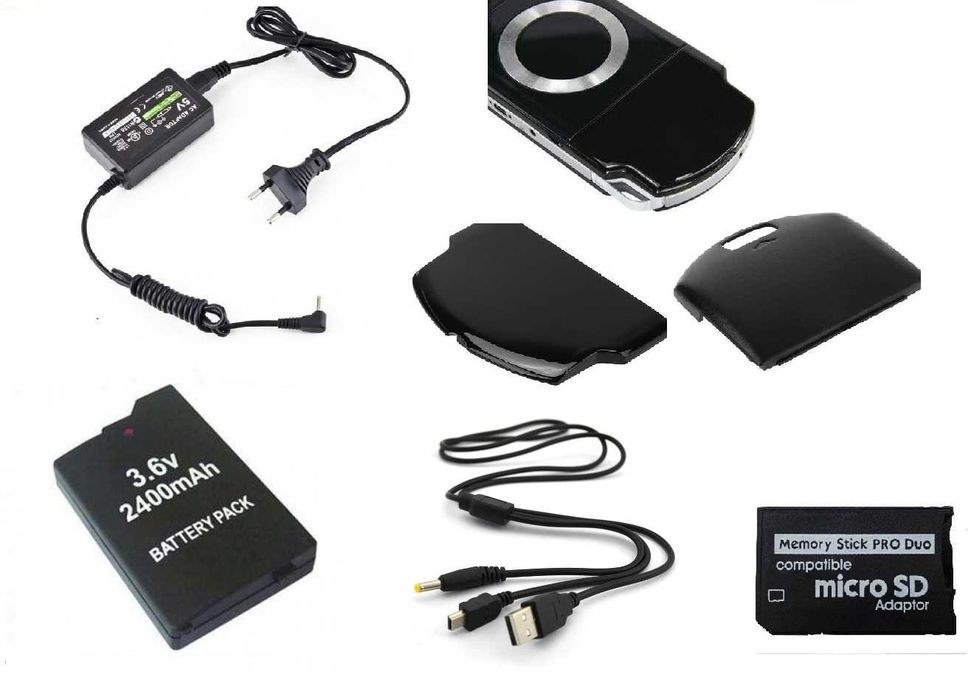 Зарядное устройство PSP аккумулятор крышка адаптер Memory Stick