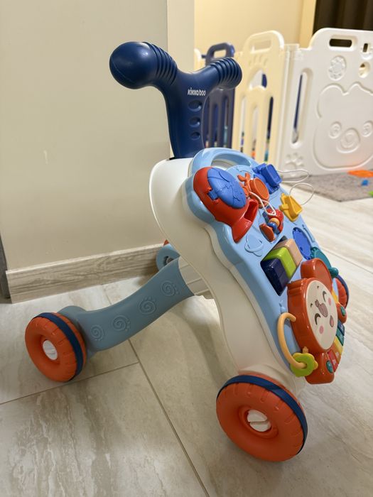 Проходилка уокър 3 в 1 KikkaBoo - Play & Grow, синя
