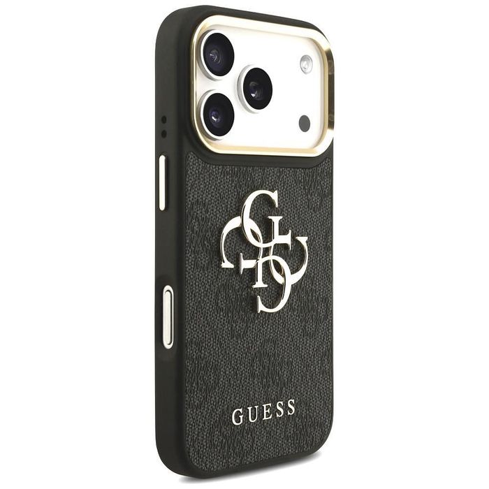 Guess big 4g classic logo with big strap metal buttons за iphone 17 pr