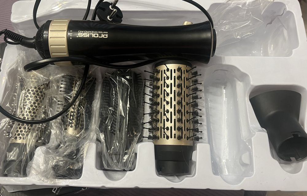 Фен стайлер Polaris 5 насадок 2000Вт