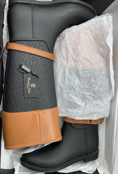 Cizme - Botas Agua Combinada - Massimo Dutti