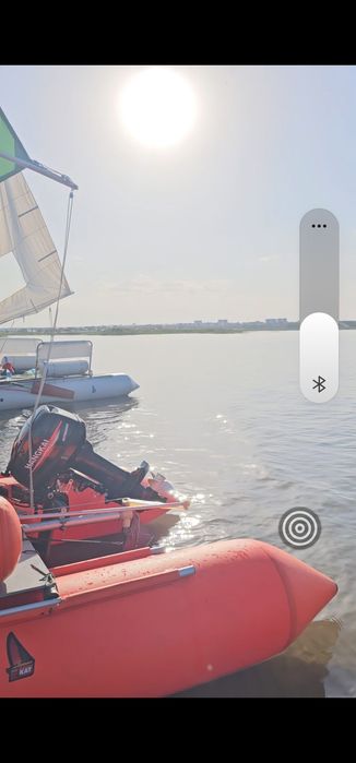 Продам катамаран АЛЬБАТРОС с мотором Hangkai