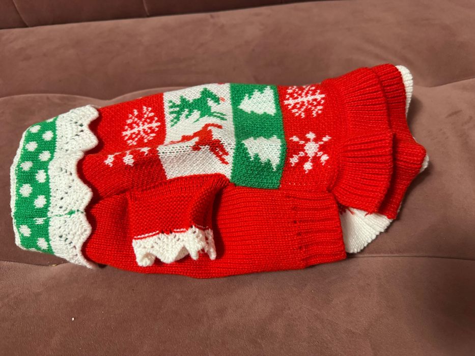 Hainute iarna Craciun catelusa talie mica/medie