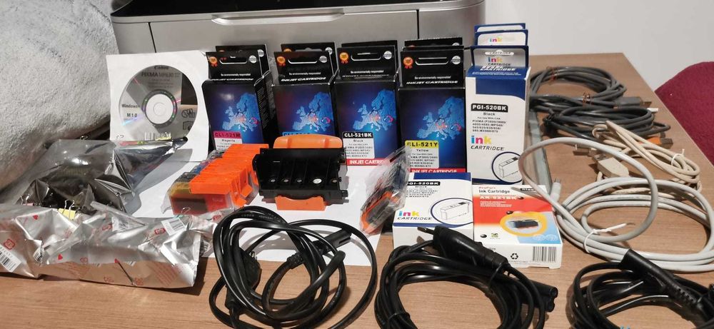 2 Imprimante Canon MP630,cap printare, sursa, cartuse, reseter