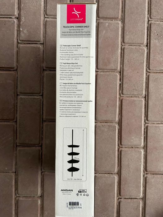 Угловая полка в ванную