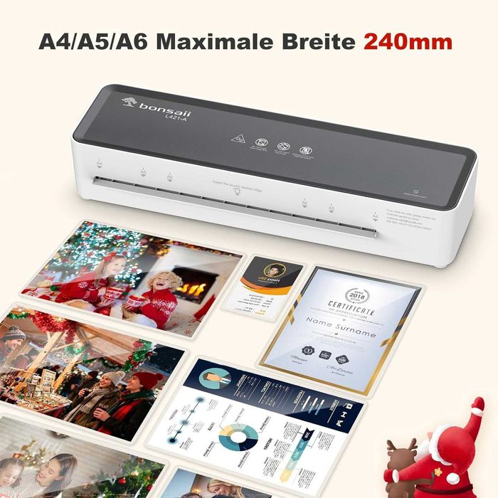 Машина за ламиниране Bonsaii A4, ABS функция,