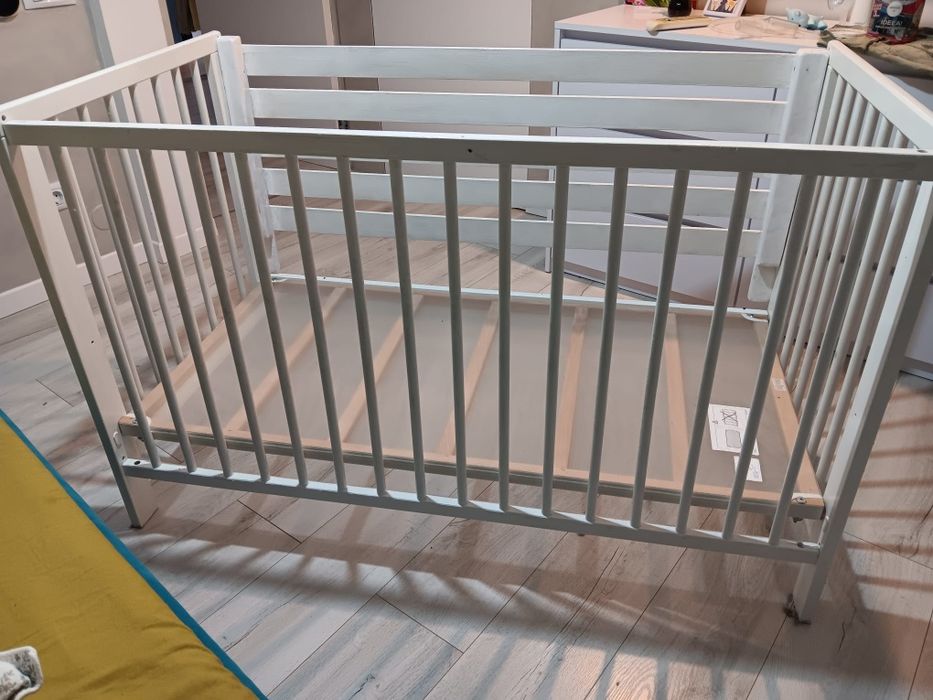 Pătuț bebe lemn cu saltea de cocos inclusă