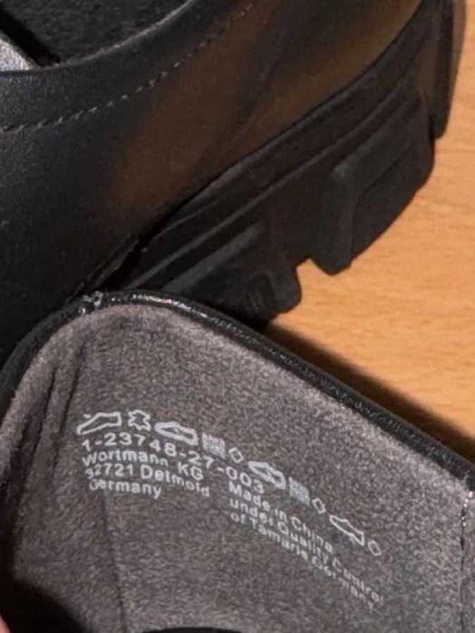 Tamaris Обувки от изцяло естествена кожа, номер 39