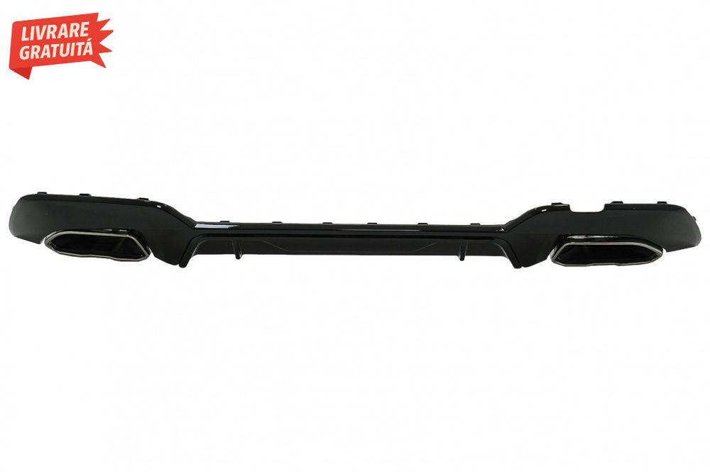 Difuzor Bara Spate Evacuare Dubla si Tobe Ornament Crom BMW Seria 3 G2