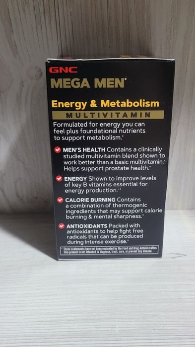 Мультивитамины GNC Mega Men Energy & Metabolism