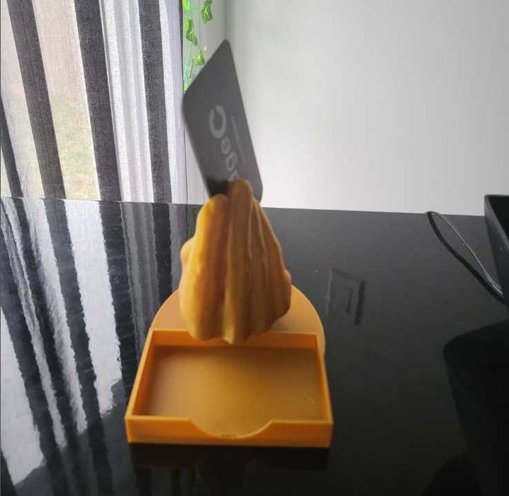 Ръчно изработен държач за визитки, 3D принтирана поставка за визитки