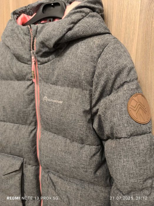 Зимний Пуховик детский для девочек