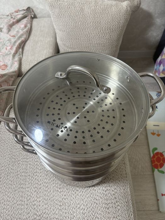 Мантоварка 10л Vicalina. 3 яруса