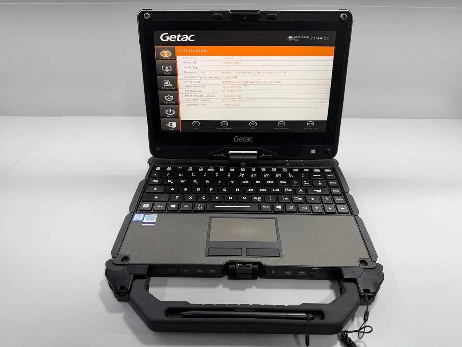 Laptop SH GETAC v110 g4 Fully Rugged i5-7200U SSD 512Gb 16GB Ram diagnoza auto touchscreen