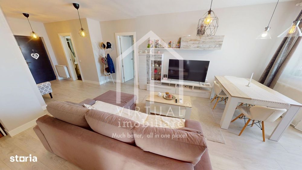 Apartament de vanzare in Sibiu, 77 mp, mobilat si utilat, cartier Alma