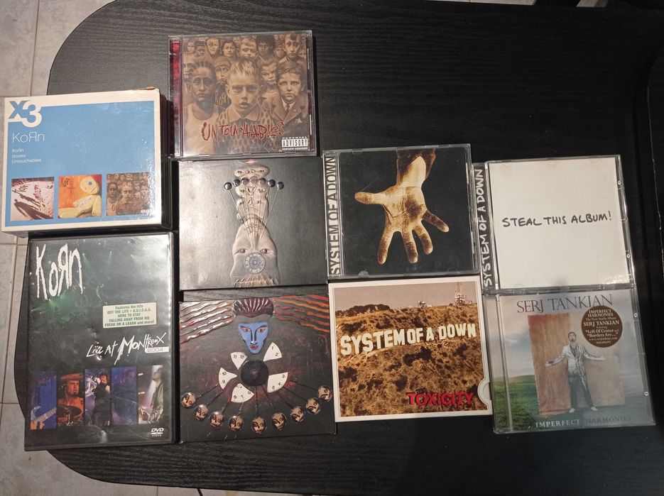 Lot CD/DVD originale Sistem of a Down/Korn
