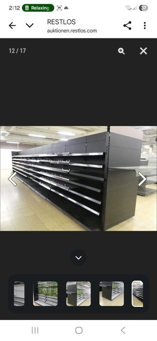 Structură de rafturi comercială