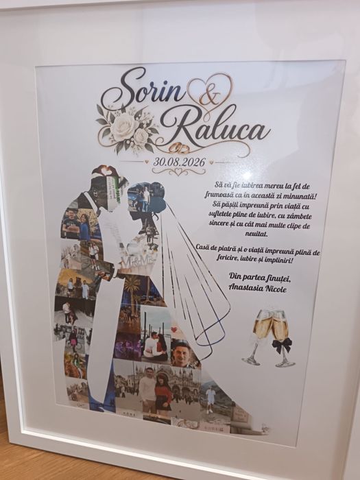 Tablou nuntă , mire si mireasaA