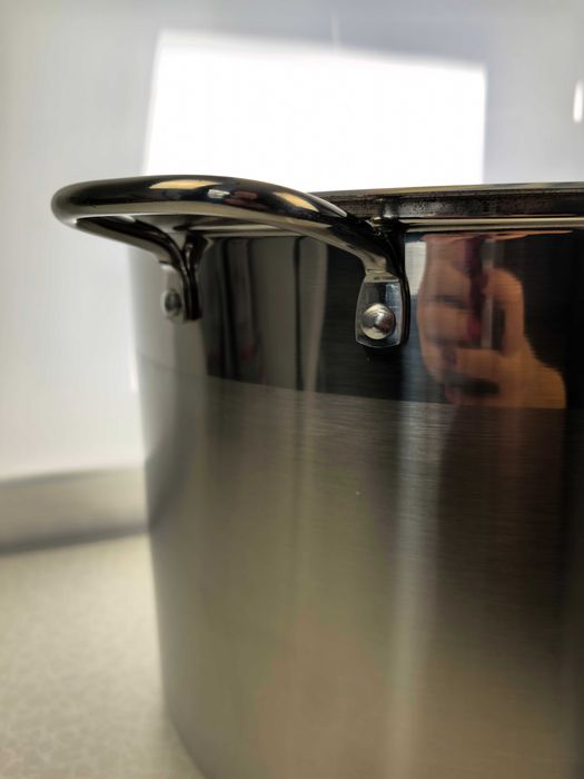 Oala inox 40x27 cm 34 litri cu capac metal 380 lei