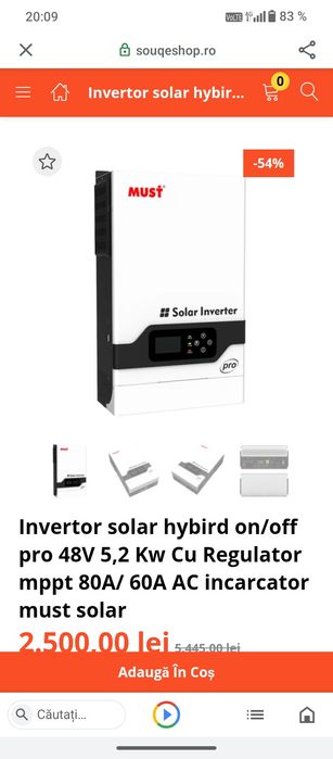 invertor 5.2 kW.