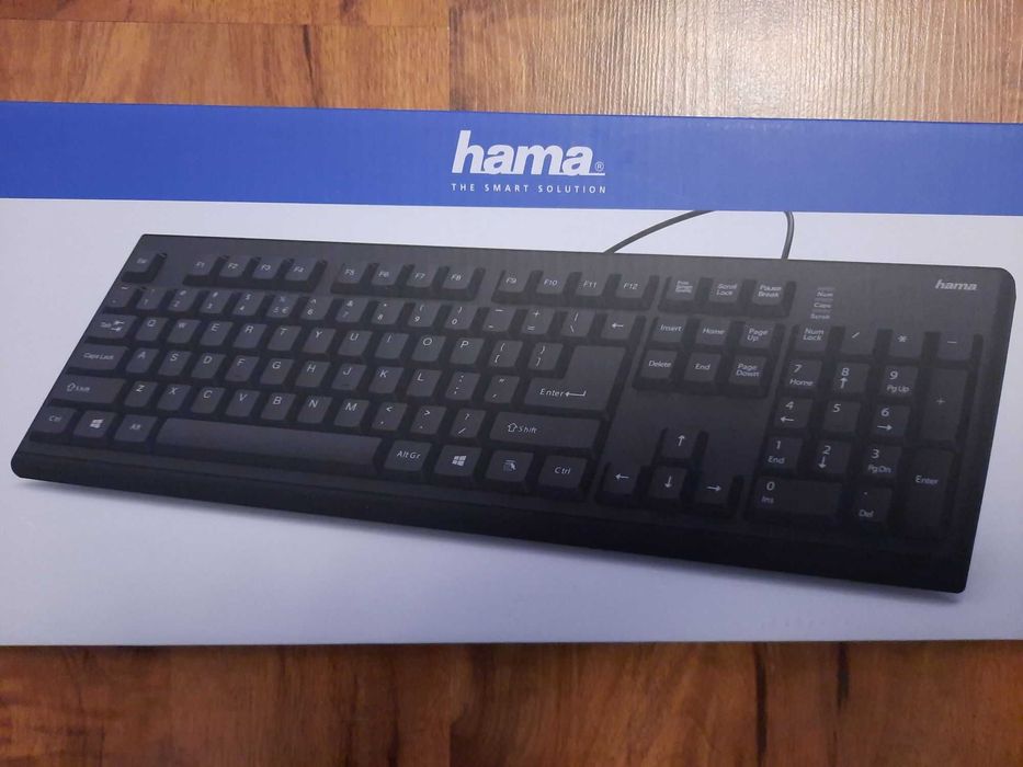Промо! Кабелна клавиатура Hama AKC-100 (QWERTY / AZERTY