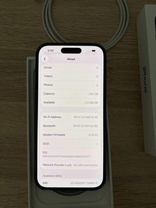 Iphone 14 Pro 256GB Space Black
