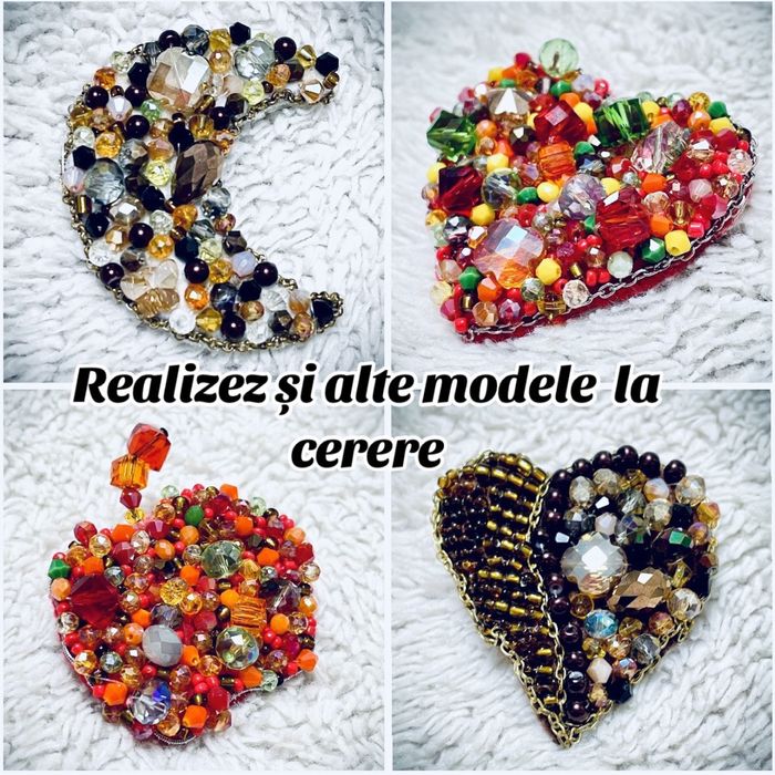 Broșe unicat mărțișor , lucrate manual