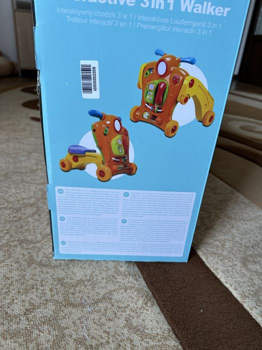Smiki, Baby Walker, antemergator, jucarie interactiva de impins, 3 in1