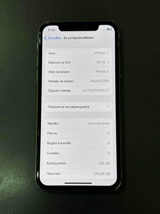Iphone X 256GB 100%