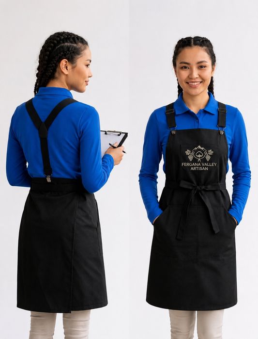 УниформаДляРесторановФартукиСЛоготипом UniformaLogotipliFartuk
