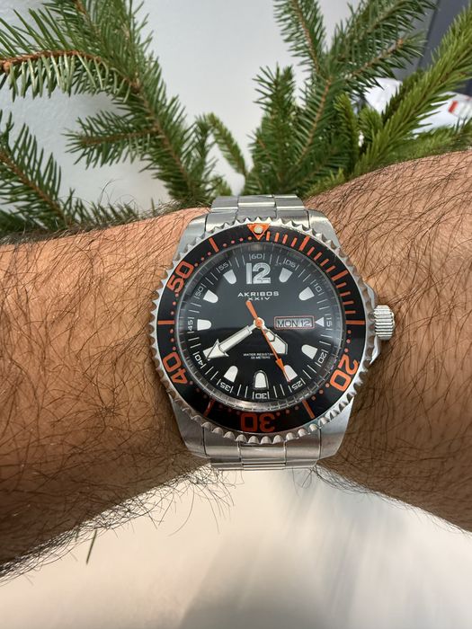 Ceas bărbati Akribos Day Date AK947SSOR