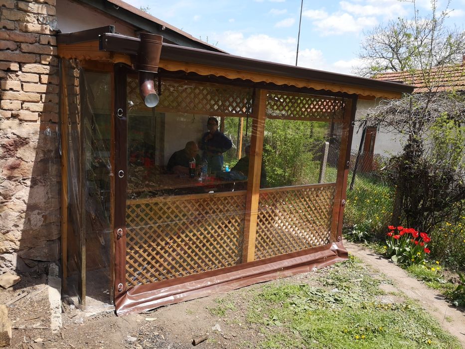 Ветрозащитни завеси,винил,   сенници, ветроупорни завеси