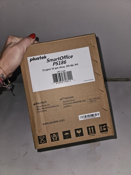 plustek scan/imprimanta
SmartOffice
PS186
25 ppm/ 50 ipm (Gray, 200 dp