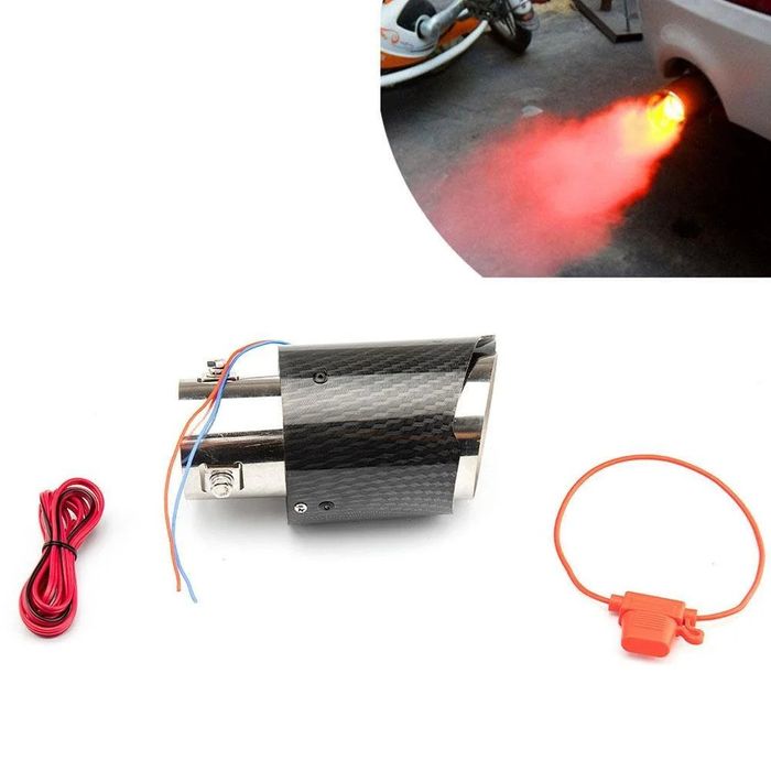 Накрайник за ауспух Akrapovic №3189 LED Светещ червен