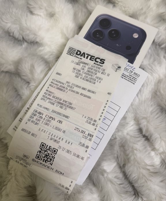 НОВ Iphone 17 Pro 256GB Blue 24м. ГАРАНЦИЯ Yettel