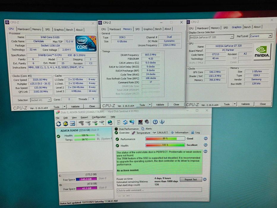 Unitate PC Calculator Acer Aspire AX3900 Intel i5-650 6G RAM SSD 240GB
