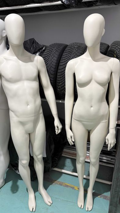 Manechini noi premium - Manchini Store Moon Collection egg head mannequin - White