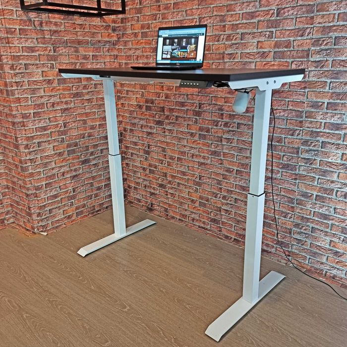 Birouri reglabile electric pe inaltime TerrA3 White cu Blat 120x60