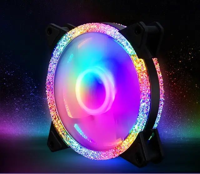Алмазный RGB кулер для компьютера 120мм