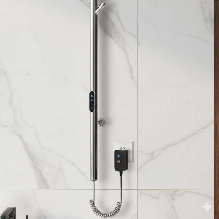 Полотенцесушитель электрический SR Lux CM10 (Black/Silver)